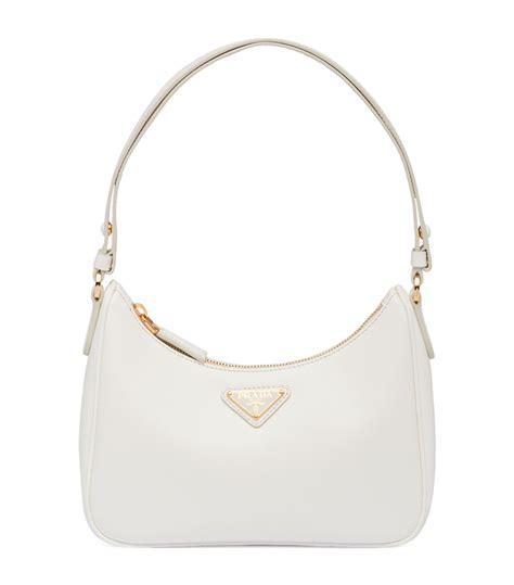 prada saffiano crossbody white|Prada saffiano leather shoulder bag.